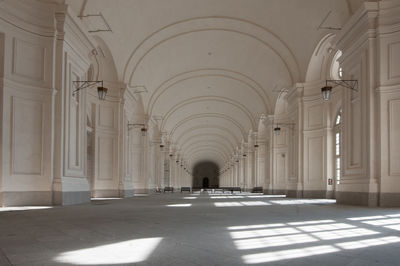 Interior of empty corridor