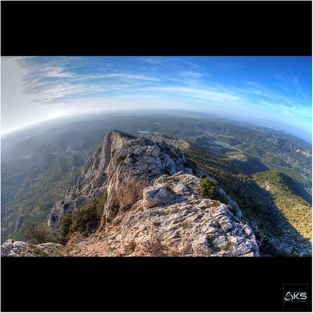 transfer print, scenics, auto post production filter, sky, beauty in nature, tranquil scene, tranquility, nature, aerial view, landscape, cloud - sky, mountain, idyllic, cloud, high angle view, blue, sea, no people, sunlight, day