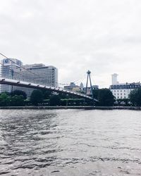 View of buildings against cloudy sky