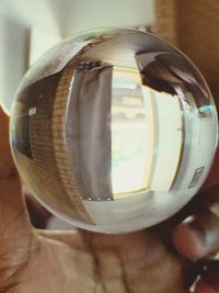 Close-up of glass jar on table