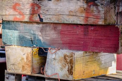 Full frame shot of weathered wall