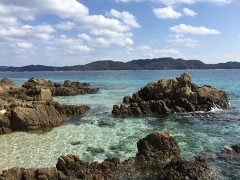 Scenic view of sea against sky