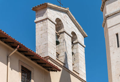 Low angle view of historic building against sky