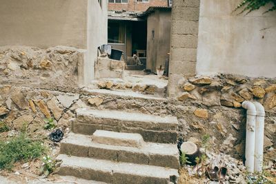 Staircase by building