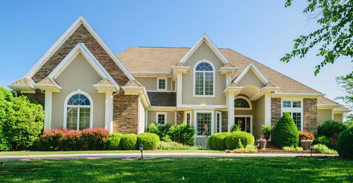 Facade of modern building