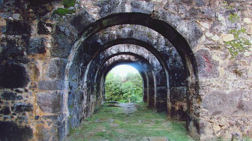 Archway of historic building