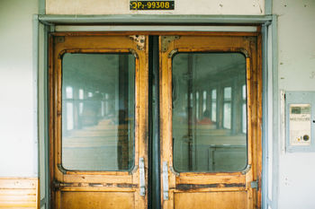 CLOSED DOOR OF HOUSE