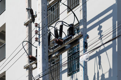 Low angle view of buildings in city