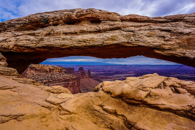 View of rock formations