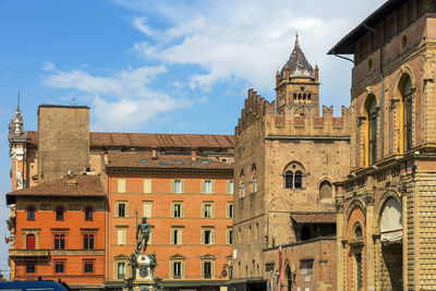 Low angle view of historic building against sky