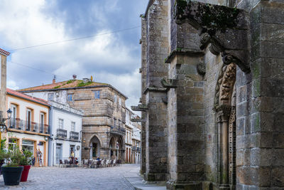 Low angle view of historic building against sky