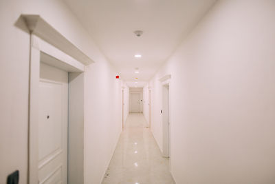 Empty corridor of building