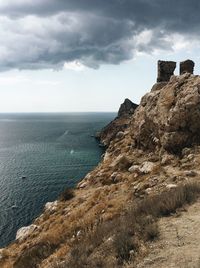 Scenic view of sea against sky