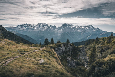 Scenic view of landscape against sky