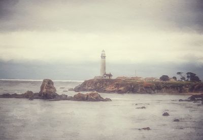 Lighthouse on beach