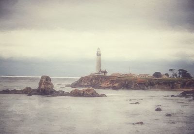 Lighthouse on beach