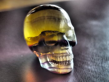 Close-up of object on table
