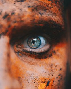 Close-up portrait of human eye