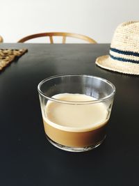 Close-up of tea cup on table