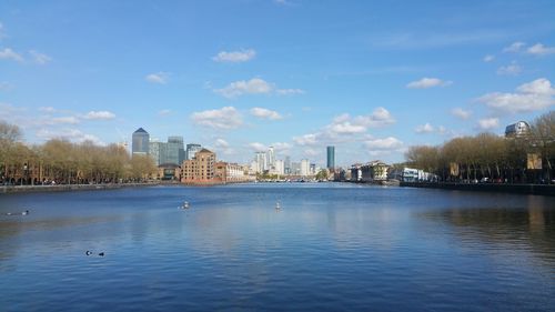 View of city at waterfront