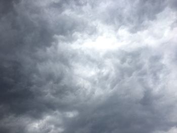 Low angle view of storm clouds in sky