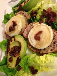 Close-up of served food