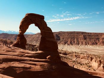 View of rock formations