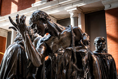 Low angle view of statue in museum