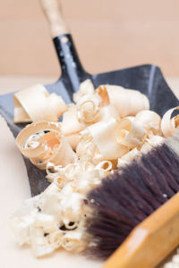 Close-up of food on table