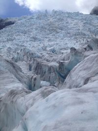 Close-up of snow covered landscape