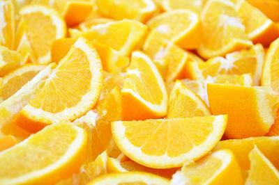 Full frame shot of orange slices