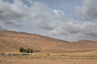 1065 lake tamaying-sand dunes of the badain jaran desert-overcast sky inner mongolia-china.
