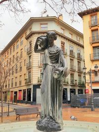 Statue in city