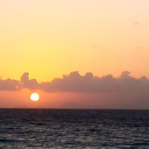 Scenic view of sea during sunset