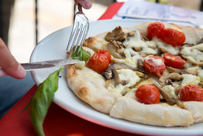 Close-up of food in plate