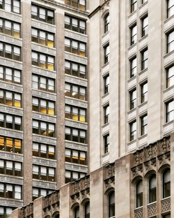 Low angle view of buildings in city