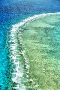 High angle view of swimming pool