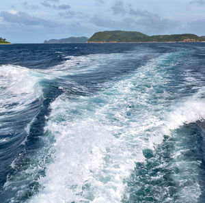 Scenic view of sea against sky