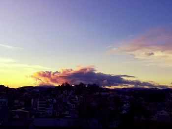 Built structure against sunset sky