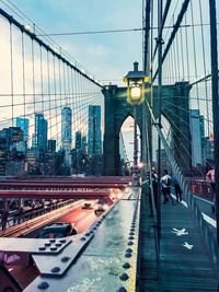 View of bridge in city