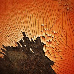 Full frame shot of orange wall