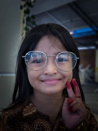 Portrait of smiling young woman