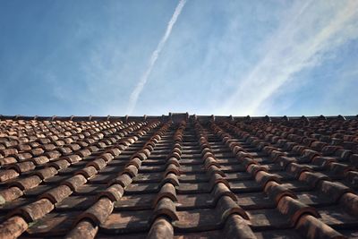 Panoramic shot of row against sky