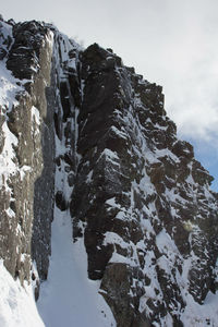 Scenic view of snowcapped mountain against sky