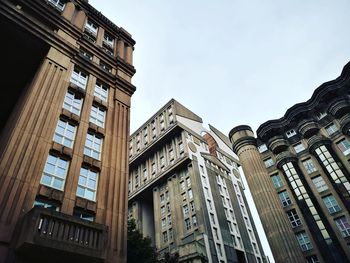 Low angle view of buildings against sky