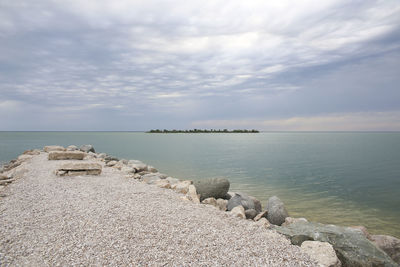 Scenic view of sea against sky