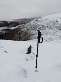 Scenic view of snow against sky