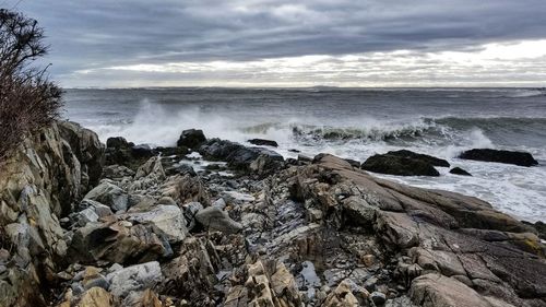 Scenic view of sea against sky