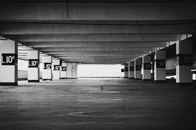 Interior of empty corridor