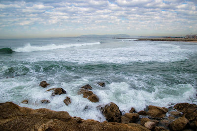 Scenic view of sea against sky